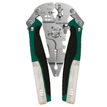 (Atrovirens) 16-in-1 Wire Stripper Pliers with Voltage Tester - Multifunctional Crimping Tool for Electricians & DIY Home Electrical Work