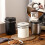 (1.8L, Silver) Coffee Beans Container, Rustproof Airtight Stainless Steel Container, Dried Fruit Food Storage Container 2