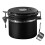 (1.2L, Black) Coffee Beans Container, Rustproof Airtight Stainless Steel Container, Dried Fruit Food Storage Container 1