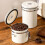 (1.2L, White) Coffee Beans Container, Rustproof Airtight Stainless Steel Container, Dried Fruit Food Storage Container 4