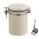 (1.8L, White) Coffee Beans Container, Rustproof Airtight Stainless Steel Container, Dried Fruit Food Storage Container 1
