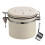 (1.2L, White) Coffee Beans Container, Rustproof Airtight Stainless Steel Container, Dried Fruit Food Storage Container 1