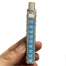 (G) Unique Fashion Accessory Lighter With Sparkling Rhinestones Compact Portable for Everyday Carry