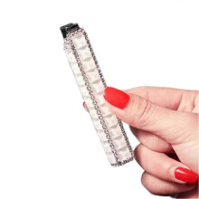 (A) Unique Fashion Accessory Lighter With Sparkling Rhinestones Compact Portable for Everyday Carry