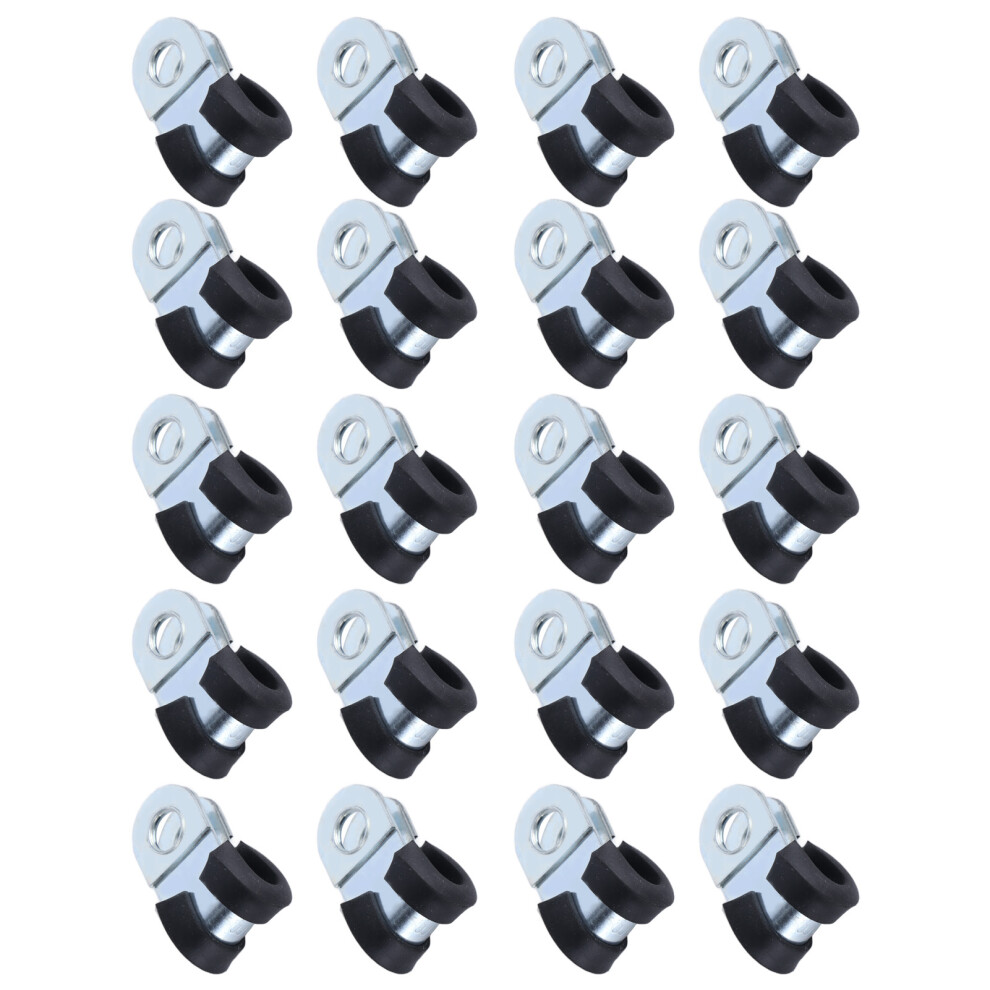 304 Stainless Steel 6Mm Cable Clamps - Reusable Corrosion-Resistant R-Type 9391376978354