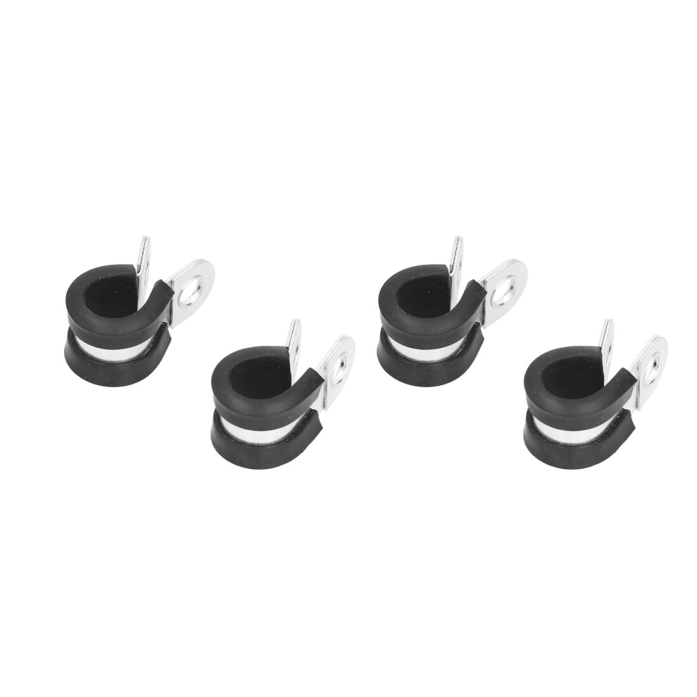 Durable 22Mm R Type Clamps 20Pcs Insulated Stainless Steel Fasteners 3371376979076