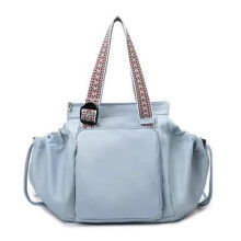 (Blue) Essential Tote Bag Multifunction Large Capacity Baby Bassinet Daily errands with baby