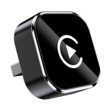 (Black) Carplay Adapter Wireless Carplay Android Auto Box Voice Control 2in1 Auto Connect Stable Plug & Plug Wired to Wireless