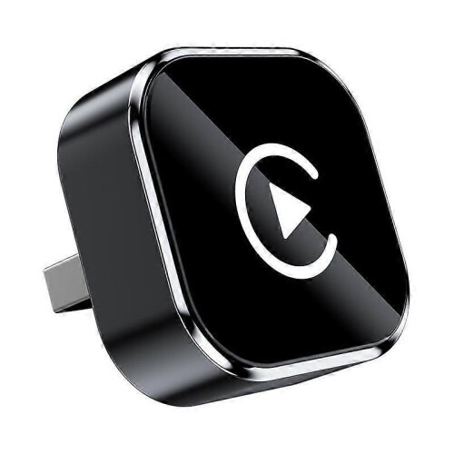 (Black) Carplay Adapter Wireless Carplay Android Auto Box Voice Control 2in1 Auto Connect Stable Plug & Plug Wired to Wireless