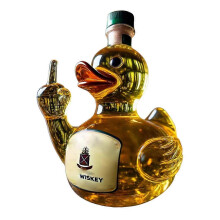 (D) Middle Finger Duck Bottle Funny Whiskey Bottle Duck-shaped Alcohol Bottle Funny Duck Decanter for Home Office