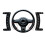 Universal Wireless Car Steering Wheel Button Remote Control Fit Stereo DVD GPS 2