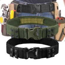 (Khaki, 130cm) 1pc Quick Release Tactical Belt for Men, Fashion Combat Belt for Outdoor Activities, Fishing, Hunting