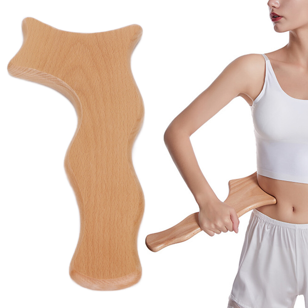 Wooden Gua Sha Massage Board for Lymphatic & Cellulite Clearing