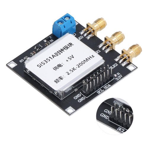 SI5351 Clock Signal Generator Module, Low Noise, 200MHz Max 2
