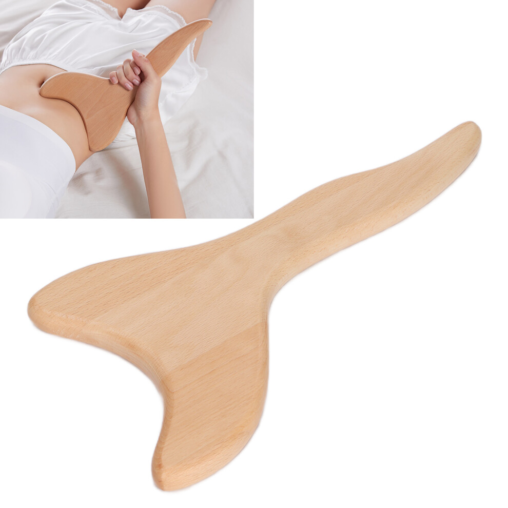 Beech Gua Sha Scraping Board for Neck & Body Massages, 15cm