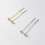 S925 Beaded Threader Earring, Long Fringe Drop Earrings for Sensitive Ears 1
