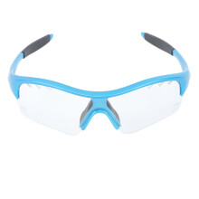 Occhiali da sole per bambini da esterno, antivento, UV, montatura TR, lenti trasparenti blu