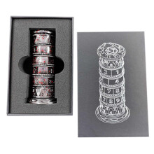 (A) Metal 7 in 1 Rotatable Dices Towers Portable Entertaining Dices Plaything for Party Playing