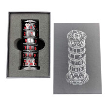 (D) Metal 7 in 1 Rotatable Dices Towers Portable Entertaining Dices Plaything for Party Playing
