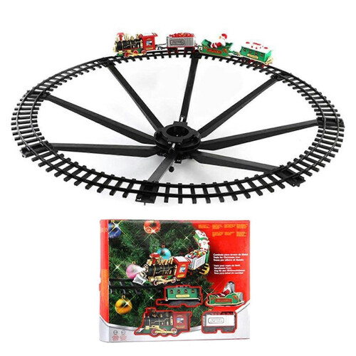 Holiday Hanging Railway Set with Lights Sounds Interactive Fun Versatile Decor for Holiday