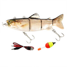 (3)Robotic Automatic Swimming Lure LED Lightings Design Hard Bait for Freshwater Fishing