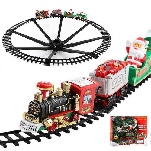 Holiday Hanging Railway Set with Lights Sounds Interactive Fun Versatile Decor for Holiday 1