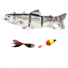 (2)Robotic Automatic Swimming Lure LED Lightings Design Hard Bait for Freshwater Fishing