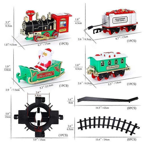 Holiday Hanging Railway Set with Lights Sounds Interactive Fun Versatile Decor for Holiday 2