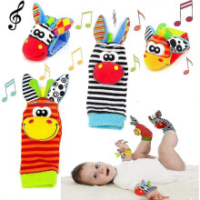 Baby Rattle Socks Wrist Rattles Foot Finder Socks Set,acsergery Baby Rattle Toys