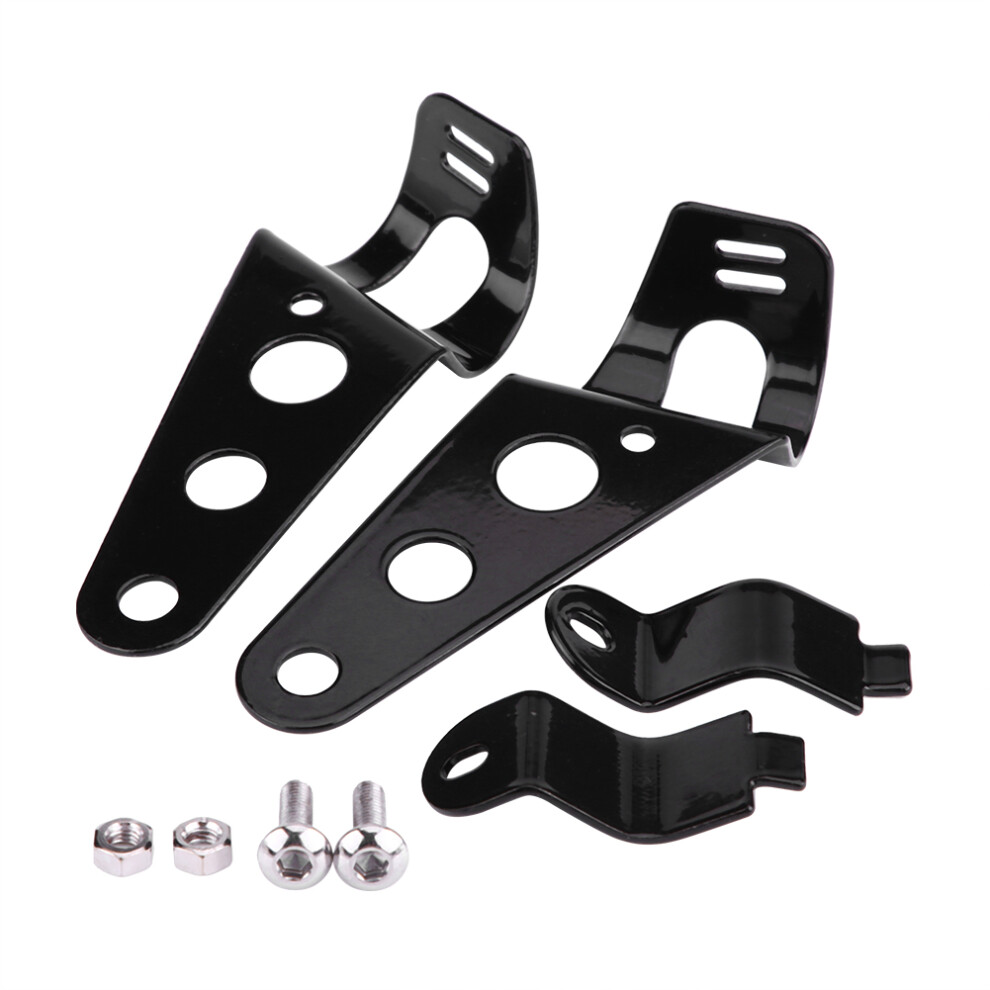 Universal Motorcycle Headlight Bracket, Adjustable Fork Mount For Fork Tubes 28Mm-34Mm, Stainless Steel Headlight Bracket With Strong Support For 9358999857053