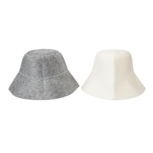 Saunamuts voor mannen en vrouwen, natuurlijke vilten saunamuts met waterabsorptie en warmte-isolatie, zachte saunamuts voor een hete, droge