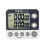 Dual Kitchen Timer Digital Device, 3 Channel for Cooking with Alarm and Large Display, Magnetic Back with Replaceable Battery, Adjustable Volume Loud 1