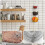 3-Tier Hanging Fruit Basket, Versatile Function for Home Organization, Detachable Customizable Wire Baskets, Heavy Duty Sturdy Iron Wire Build, Hook 4