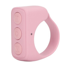 Ergonomischer Bluetooth-Fernbedienungsring: Lange Reichweite & Akku – Pink