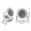 (US plug, White) Portable Heaters Fan PTC-Fast Heating Ceramic Room Small Heaters Bedroom Supply 5