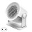 (EU plug, White) Portable Heaters Fan PTC-Fast Heating Ceramic Room Small Heaters Bedroom Supply 1