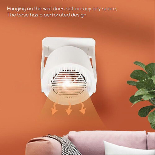 (US plug, White) Portable Heaters Fan PTC-Fast Heating Ceramic Room Small Heaters Bedroom Supply 2