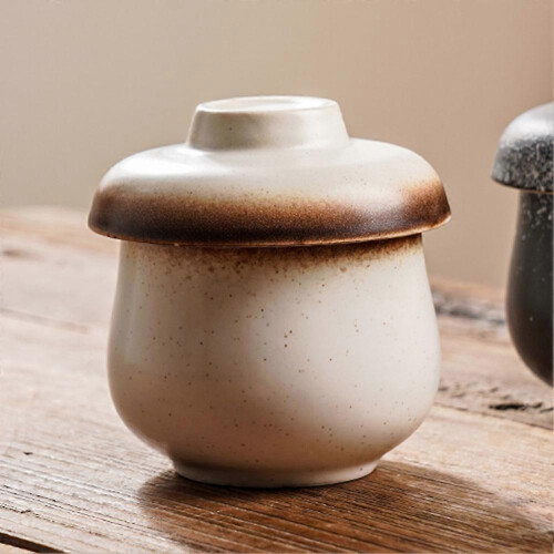 (D)Ceramic Egg Coddler for Breakfast Minimalist Design Egg Poachers Cooker for Breakfast 2