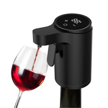 (black) Smart Dispenser Whiskey Portable Universal Fit for Wine Liquor