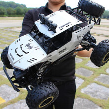 (37cm, 9268 Silver) High Speed Off-Road RC Truck 1:12 Scale with Rechargeable Batteries 2.4Ghz Electric Toy Car for All Adults & Kids