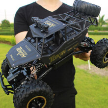 (37cm, Black) High Speed Off-Road RC Truck 1:12 Scale with Rechargeable Batteries 2.4Ghz Electric Toy Car for All Adults & Kids