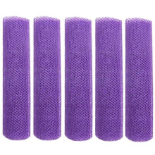 (purple) 5pcs Beauty Skin Exfoliating Cloth Washcloth Japanese Body Wash Towel Nylon Bath Towel Skin Polishing Towel Body Back Scrubber Tool