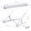 Aluminum Laptop Stand Foldable Portable Adjustable Height Computer Tablet Holder White 3