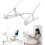 Aluminum Laptop Stand Foldable Portable Adjustable Height Computer Tablet Holder White 1