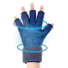 (Blue) Finger Arthritis Compression Gel Ice Glove For Pain Relief, Reusable Gel Cold Pack Hot & Cold Therapy Glove for Arthritis, Injury & Pain Relief