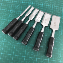 (32mm) Professional Wood Chisel Set 6-Piece High Carbon Steel Woodworking Chisels Carpenter Tools with Leather Sheath