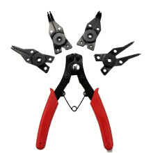 (4 in 1) 4-in-1 Circlip Pliers Set, Snap Ring Pliers with Interchangeable Heads, Retaining Ring Removal and Installation Tool, Industrial Hand Tool