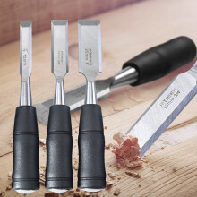 (1pc 19mm Wood Chisel) 7.5 Inch Wood Chisel Carbon Steel Mn65# with Hammer End and Anti-Slip Handle Woodworking Carving Tools
