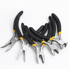 (DL103005) Multifunctional Hand Tools Jewelry Pliers Set Round Nose End Cutting Wire Wrapping Pliers for Handmade Making Accessories 3-Piece
