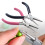 (Pink) 5'' Round Concave Pliers 1PC Wire Looping Pliers Precision Wire Bending Tools for DIY Jewelry Making Hobby Projects 1
